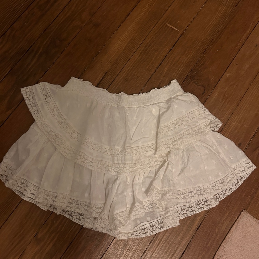 white skirt from american eagle has built in shorts
